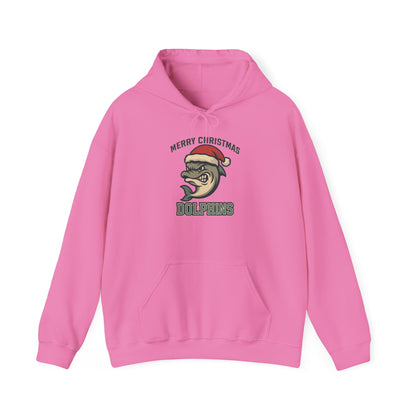 Merry Christmas Dolphin Hoodie - Gildan