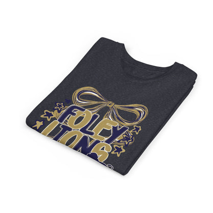 Youth Foley Lions Bow Tee - Bella Canvas