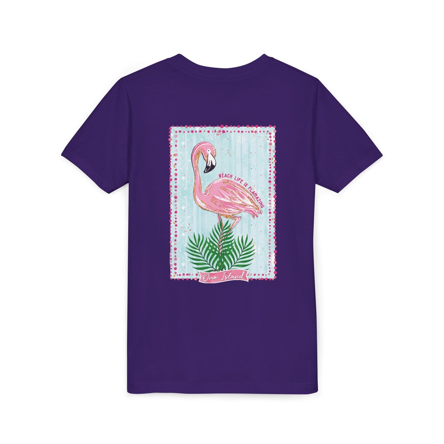 Beach Life is Flamazing Flamingo Tee - Bella Canvas
