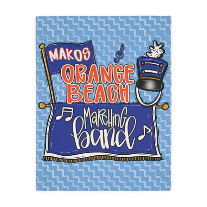 Marching Band 2 Sided Plush Fleece Blanket