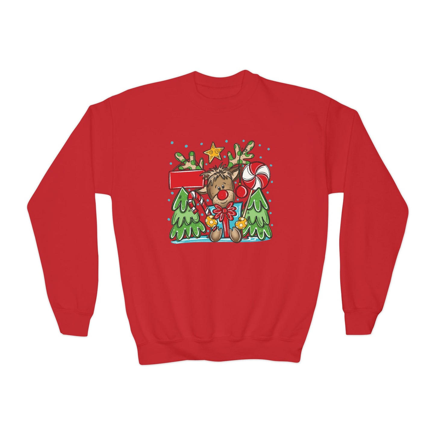 Personalized Boy Reindeer Sweatshirt