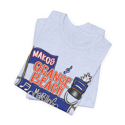 Adult Orange Beach Marching Band Tee - Bella Canvas