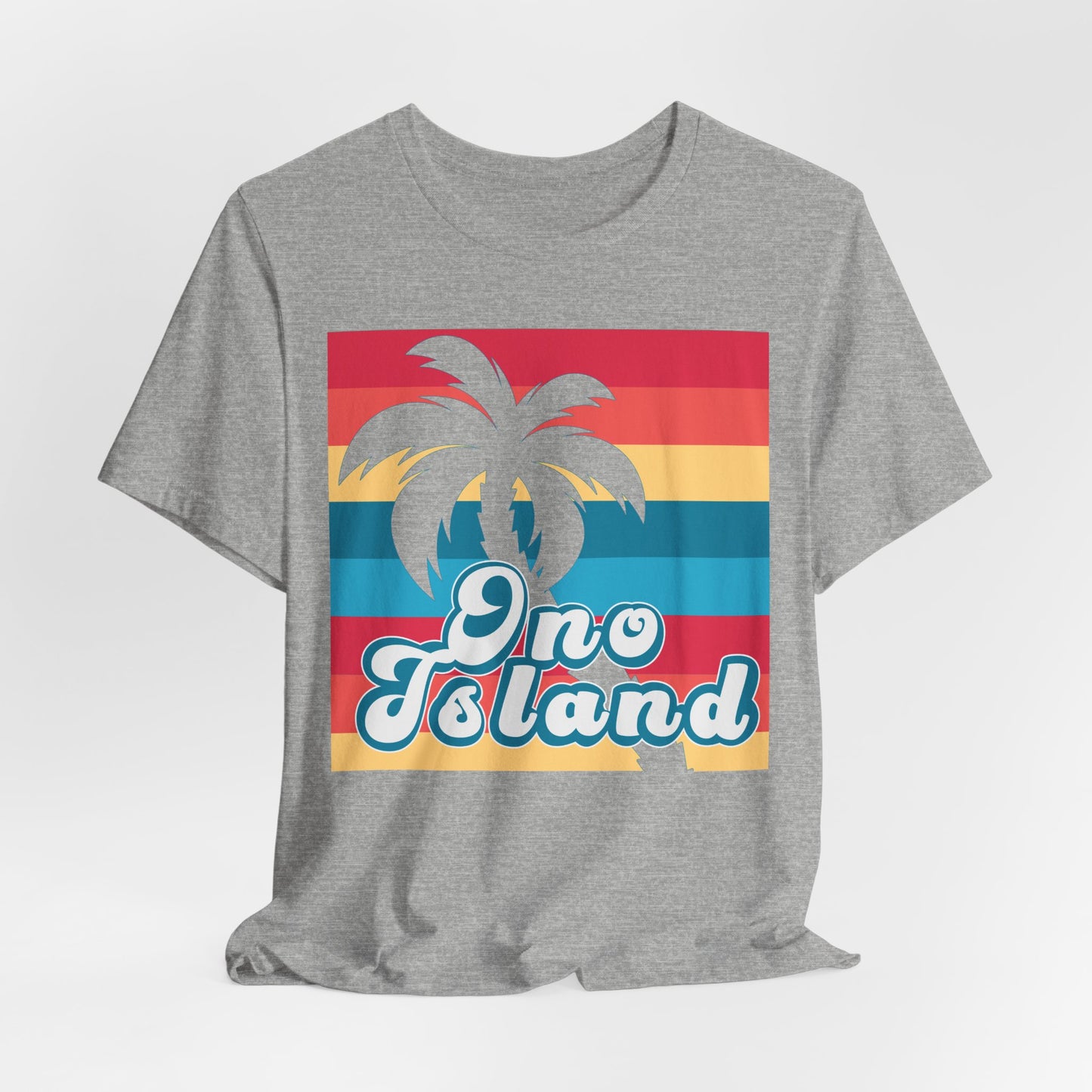 ADULT ONO ISLAND PALM GRID TSHIRT
