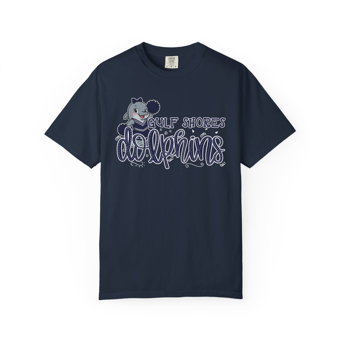 Dolphin Dots on Comfort Colors