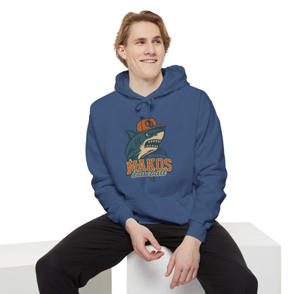 Adult Makos Retro Baseball Hoodie - Comfort Colors