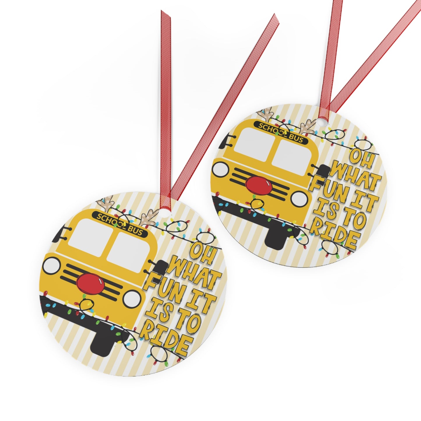 School Bus Christmas Ornament