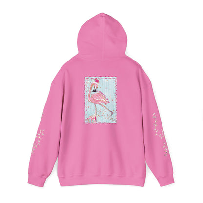 Flamingo Flamingle All The Way Hoodie - Gildan
