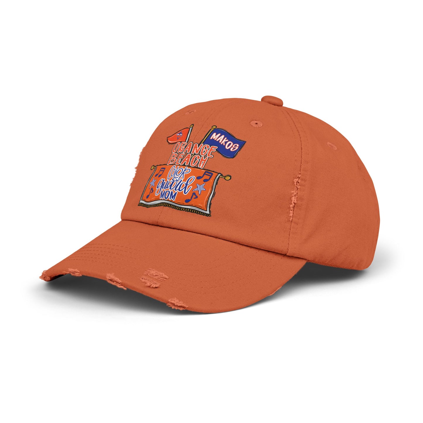 Makos Color Guard Mom Distressed Cap