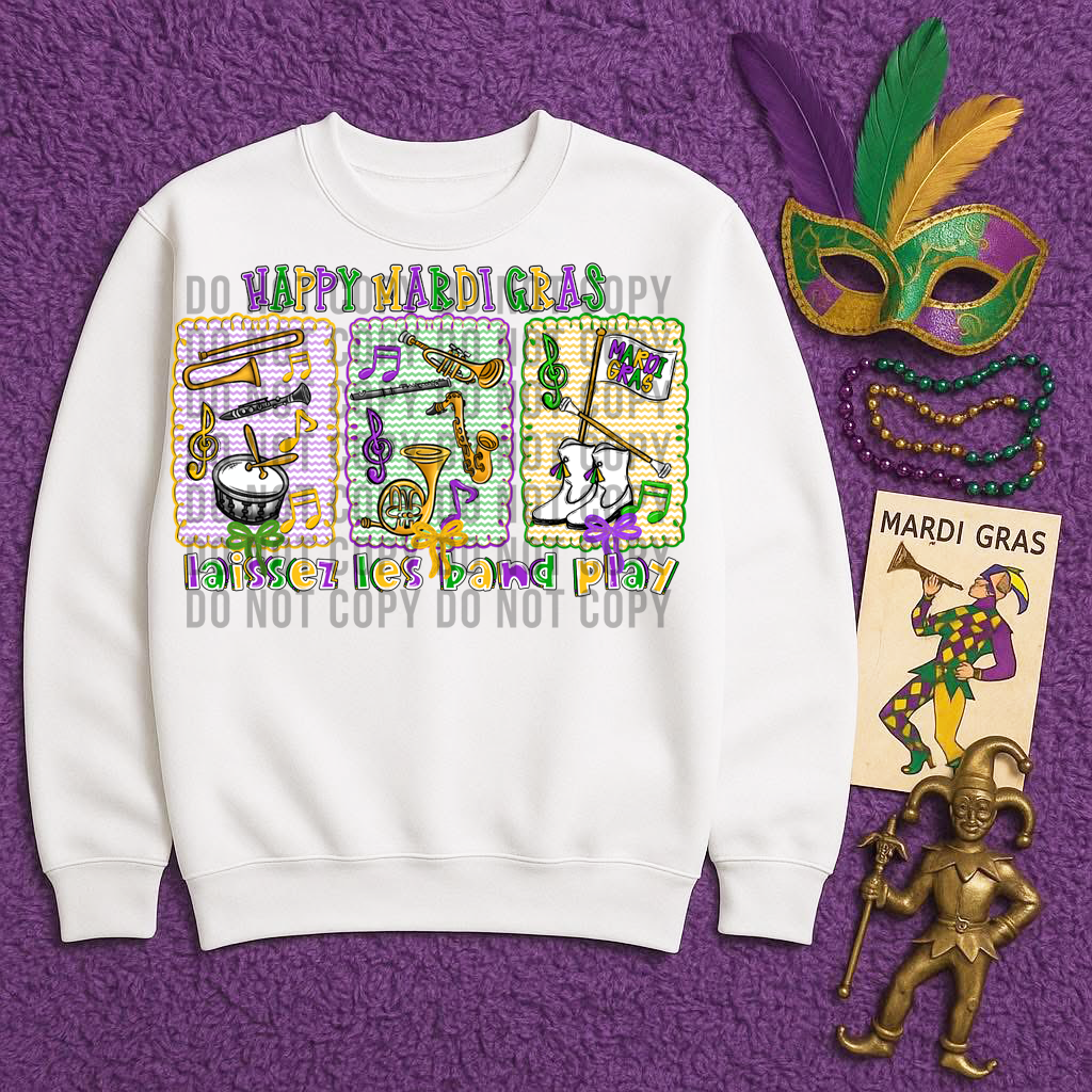 Happy Mardi Gras Band Shirt