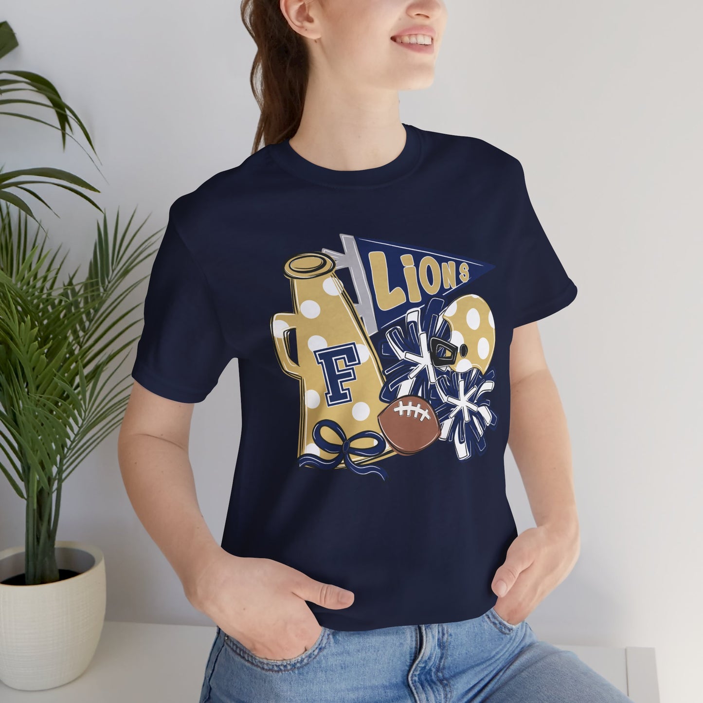 Lions Football Spirit Tee - Bella Canvas