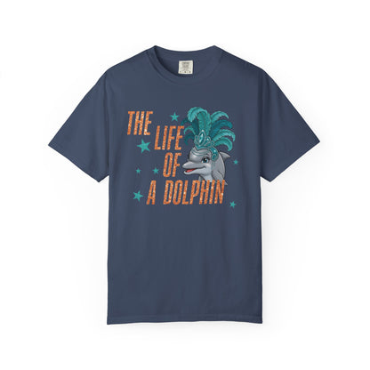 Adult Life of a Dolphin Faux Glitter - Comfort Colors