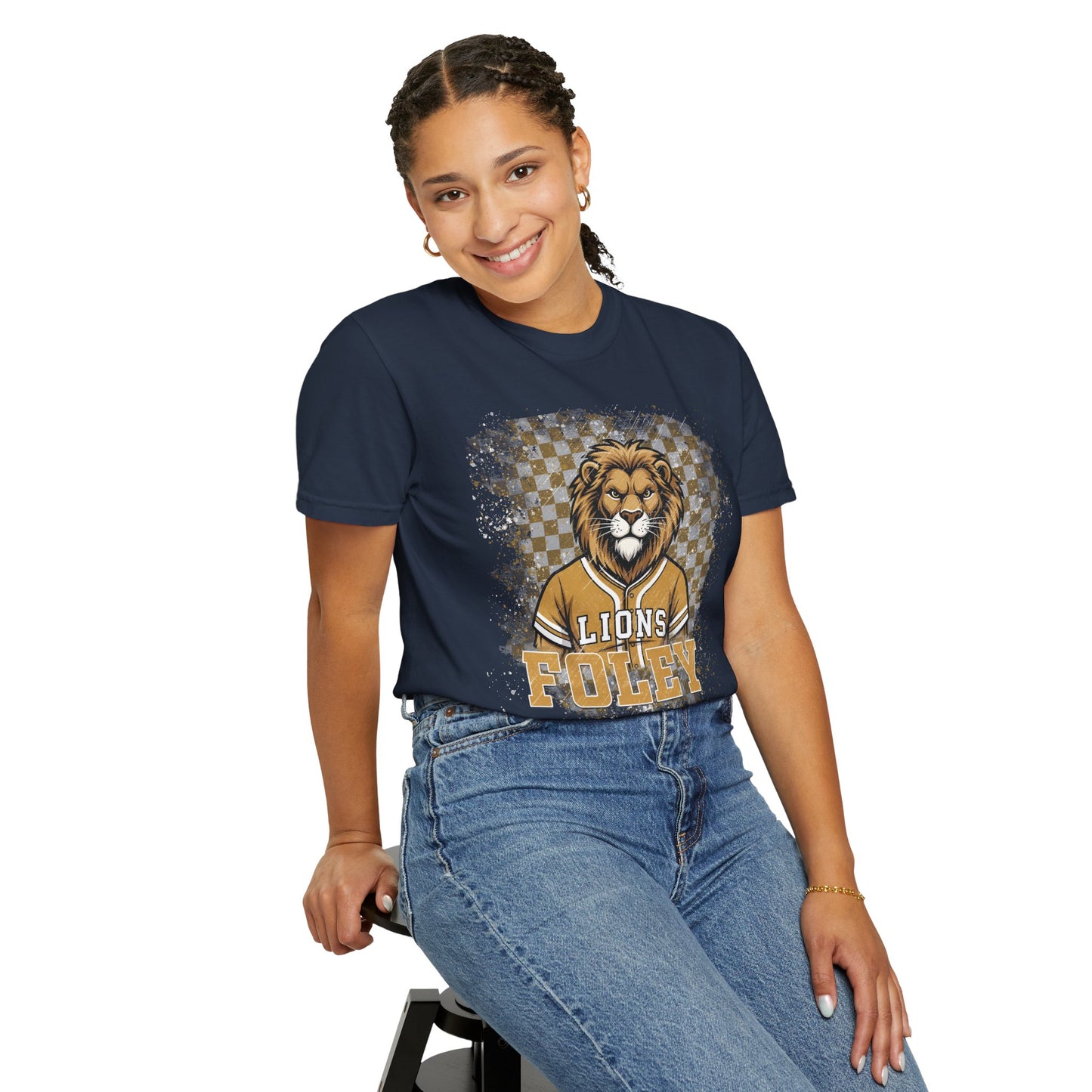 Foley Lions Grunge T-shirt - Comfort Colors