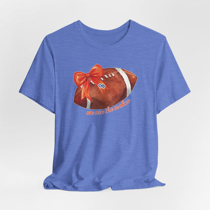 Adult Coquette Makos Football TShirt - Bella canvas