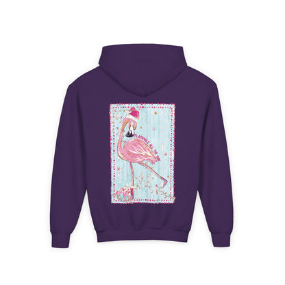 Flamingle All The Way Flamingo Hoodie - Gildan