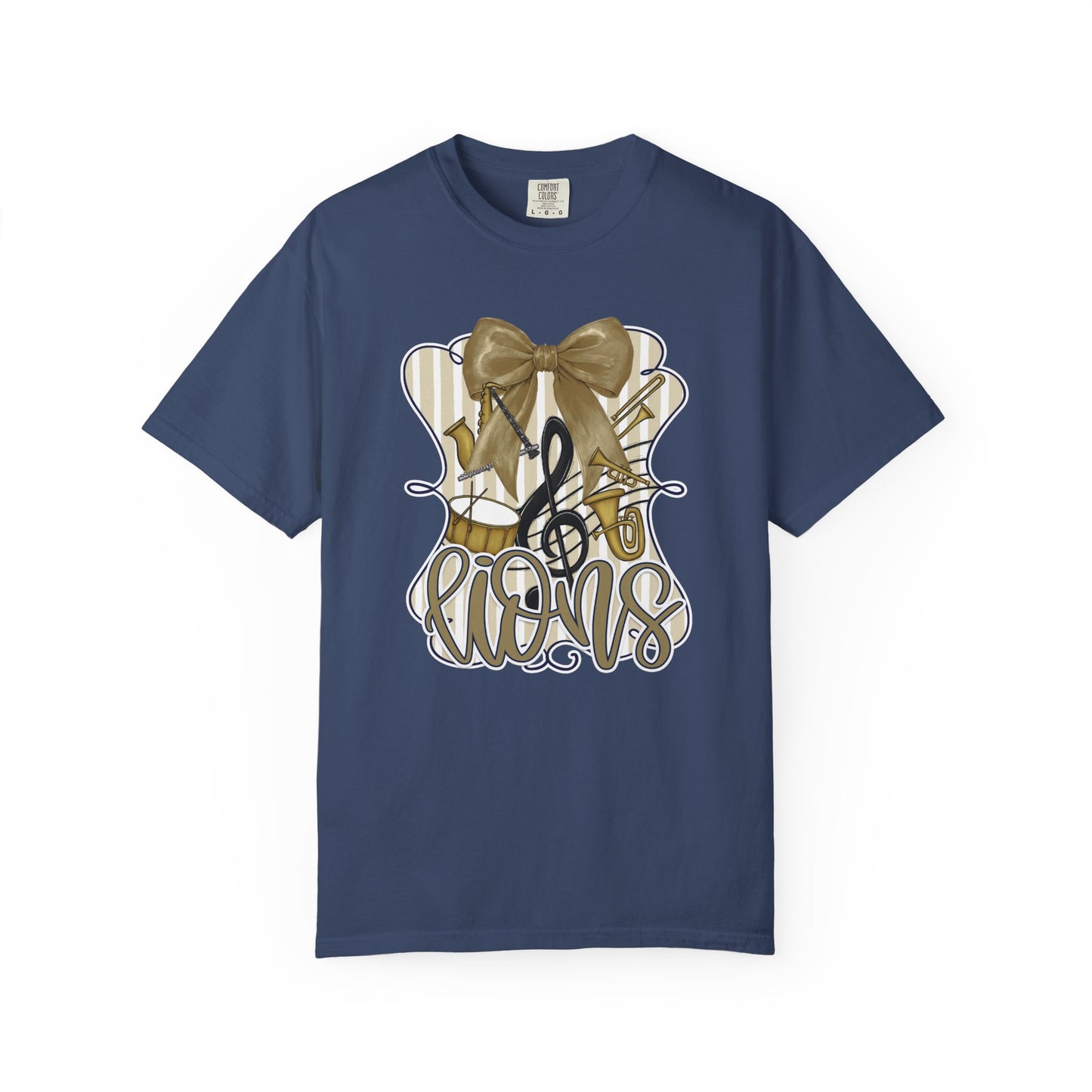 Adult Lions Coquette Band Tee - Comfort Colors