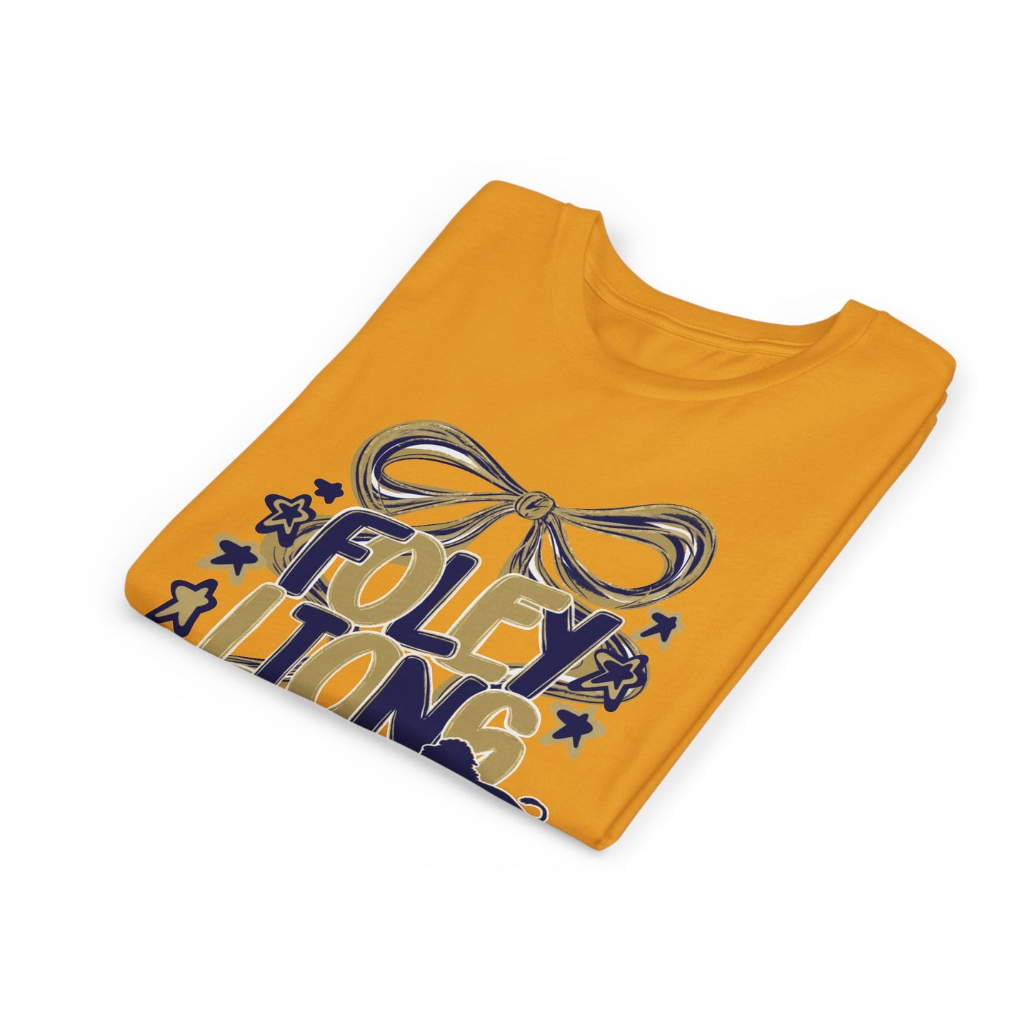 Youth Foley Lions Bow Tee - Bella Canvas
