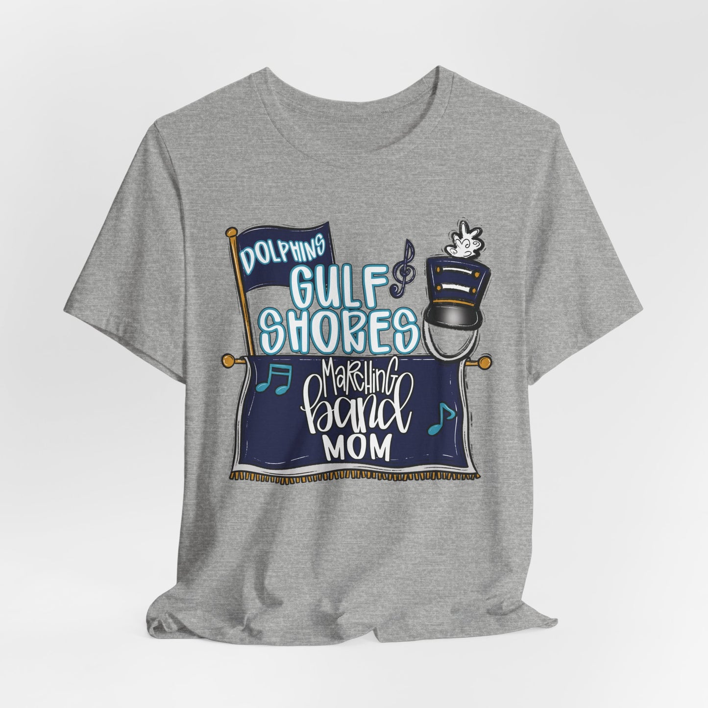 Adult Gulf Shores Band Mom Tee - Bella Canvas