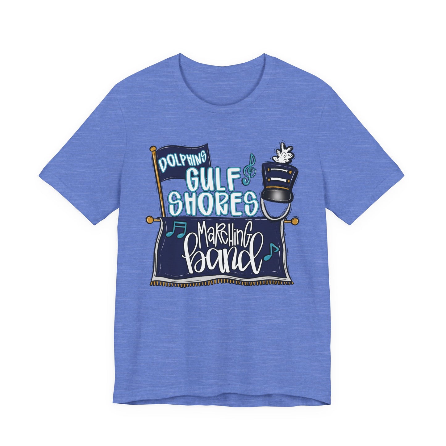 Adult Gulf Shores Band Tee - Bella Canvas