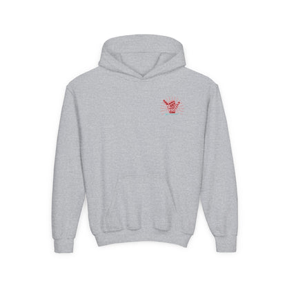 Youth Surfing Christmas Hoodie - Gildan