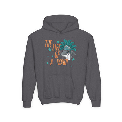 Life of a Mako Faux Glitter Hoodie - Gildan