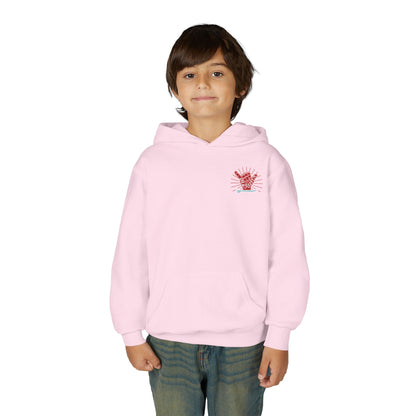 Youth Surfing Christmas Hoodie - Gildan
