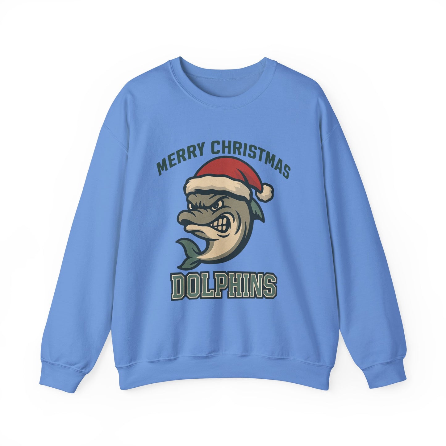Merry Christmas Dolphins Sweatshirt - Gildan