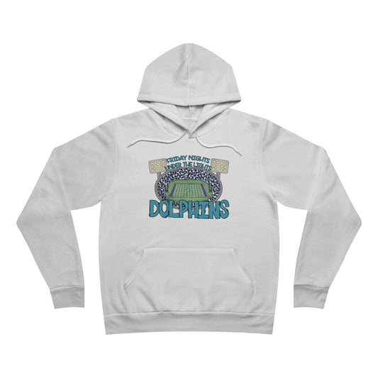Adult Dolphins Friday Nights Under the Lights Unisex Hoodie - Bella Canvas