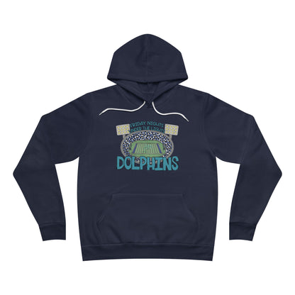 Adult Dolphins Friday Nights Under the Lights Unisex Hoodie - Bella Canvas