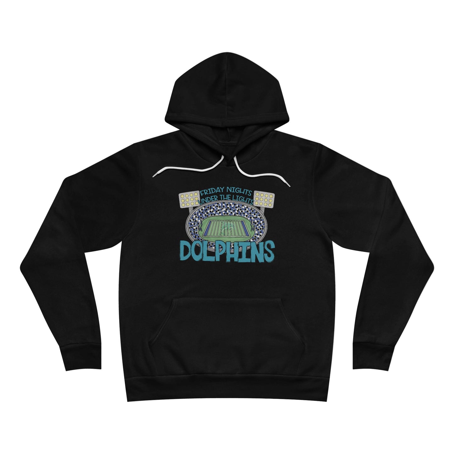 Adult Dolphins Friday Nights Under the Lights Unisex Hoodie - Bella Canvas