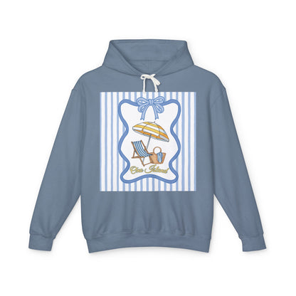 Adult Coquette Beachy Ono Island Unisex Lightweight Hooded Sweatshirt - Comfort Colors
