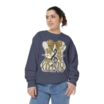 Adult Lions Coquette Band Sweatshirt - Comfort Colors