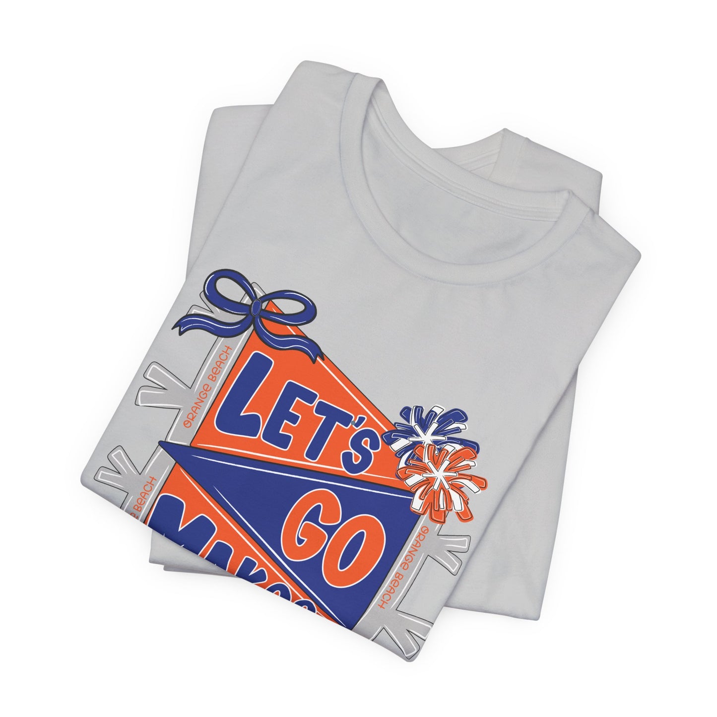 Adult Makos Let's Go Pennant Tee - Bella Canvas