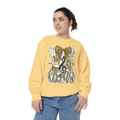Adult Lions Coquette Band Sweatshirt - Comfort Colors