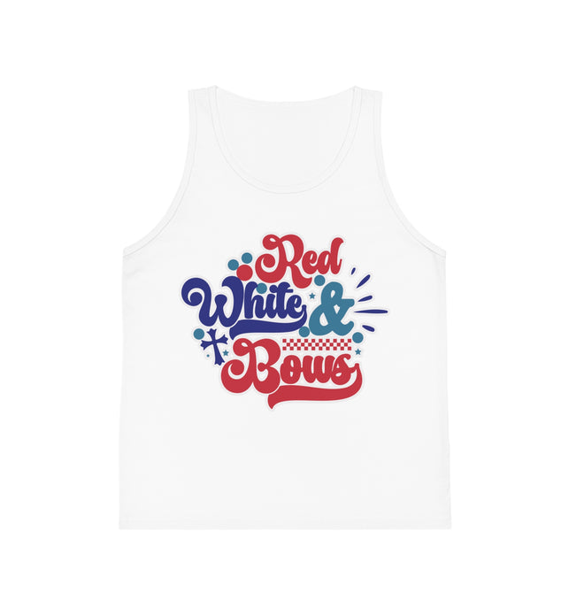 Red, White & Bows Kids Tank