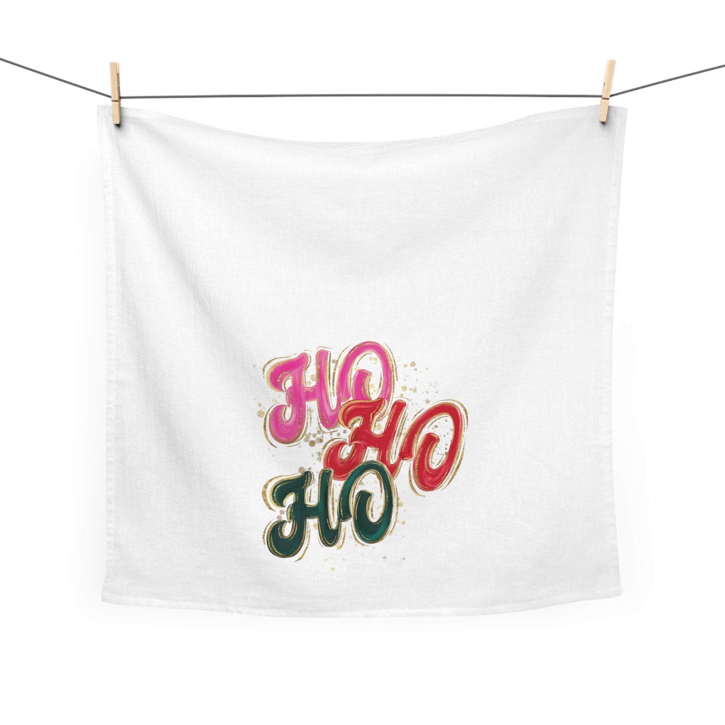 HO HO HO Holiday Tea Towel