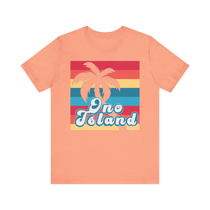 ADULT ONO ISLAND PALM GRID TSHIRT