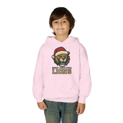 Merry Christmas Lions Hoodie - Gildan