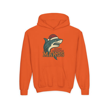 Youth Makos Christmas Hoodie — Merry Christmas Shark Holiday Sweatshirt