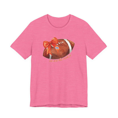 Adult Coquette Makos Football TShirt - Bella canvas