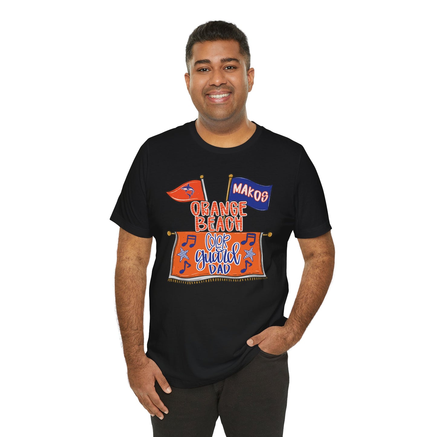Adult Makos Color Guard Dad Tee - Bella Canvas