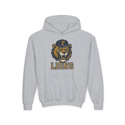 Youth Retro Roaring Lions Hoodie - Gildan