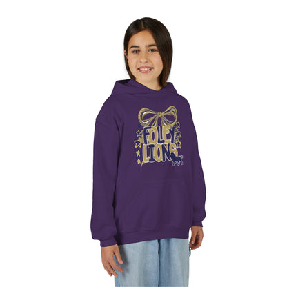 Foley Lions Bow Hoodie - Gildan