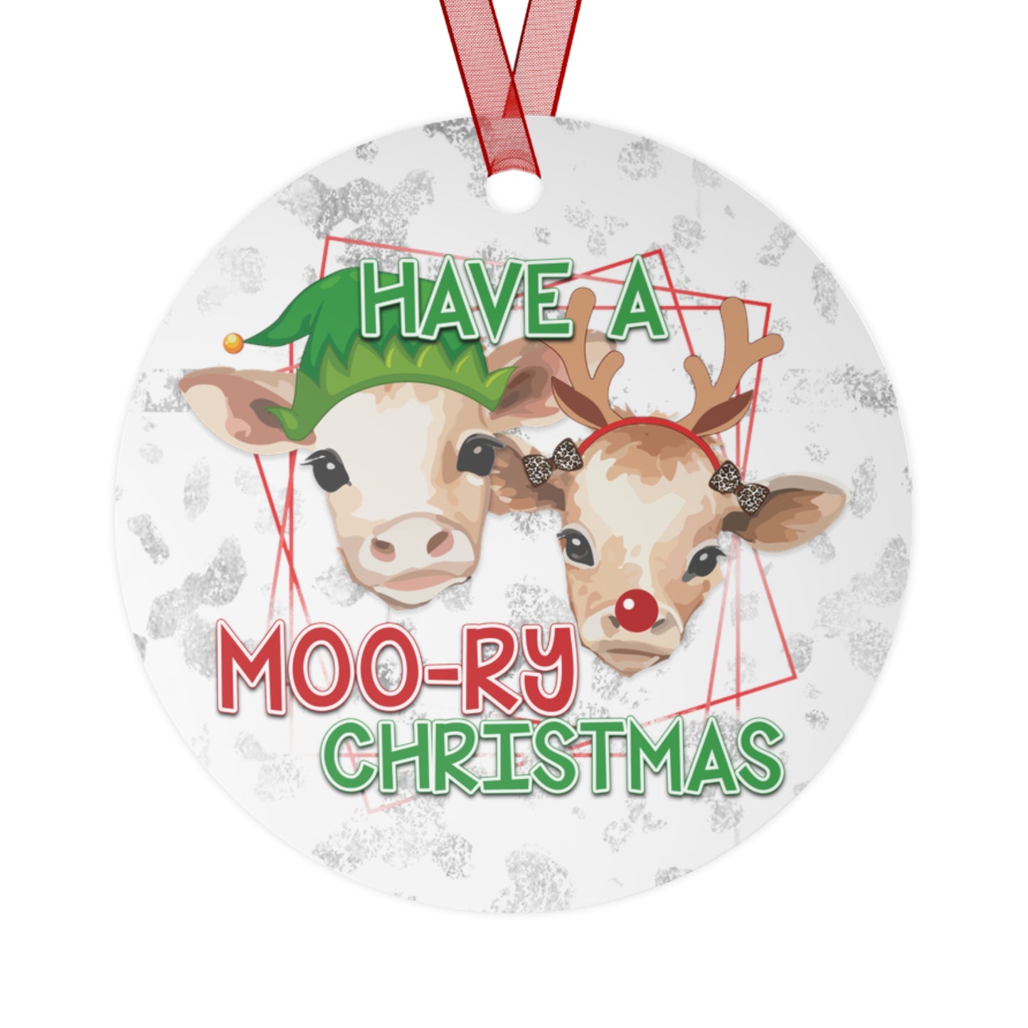 Have a Moo-ry Christmas Ornament