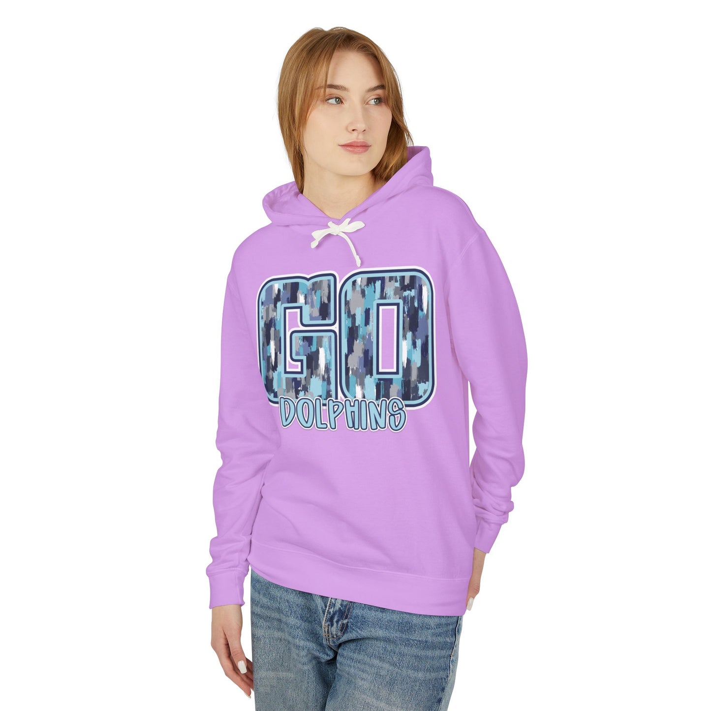 Adult Go Dolphins Hoodie - Comfort Colors