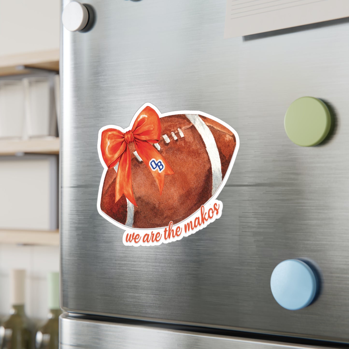 We Are The Makos Football Themed Kiss-Cut Vinyl Decals