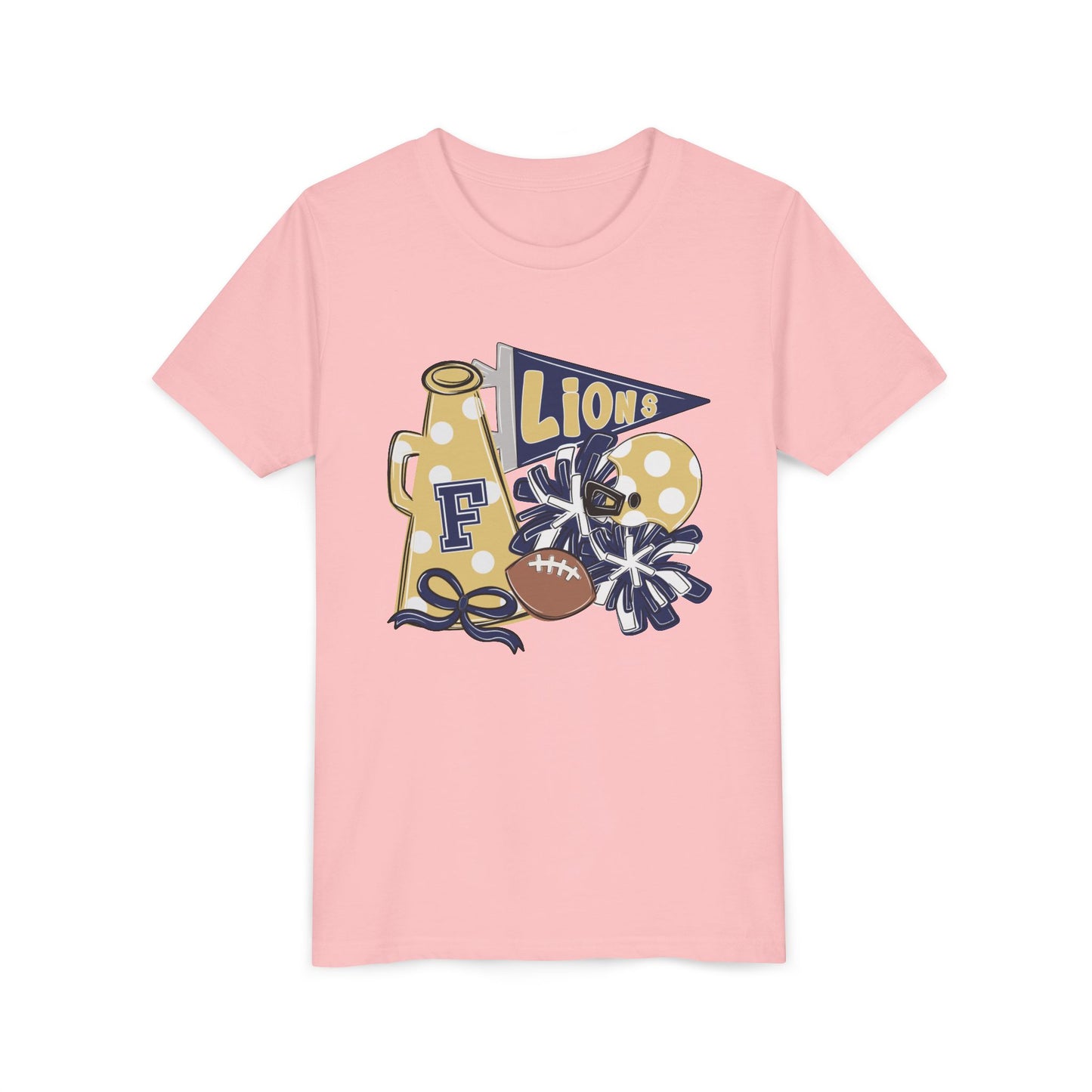 Youth Lions Spirit Football Tee