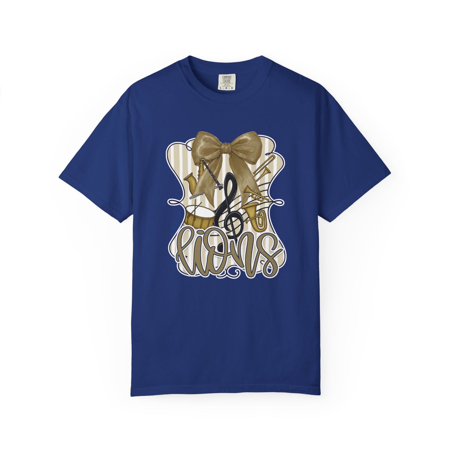 Adult Lions Coquette Band Tee - Comfort Colors