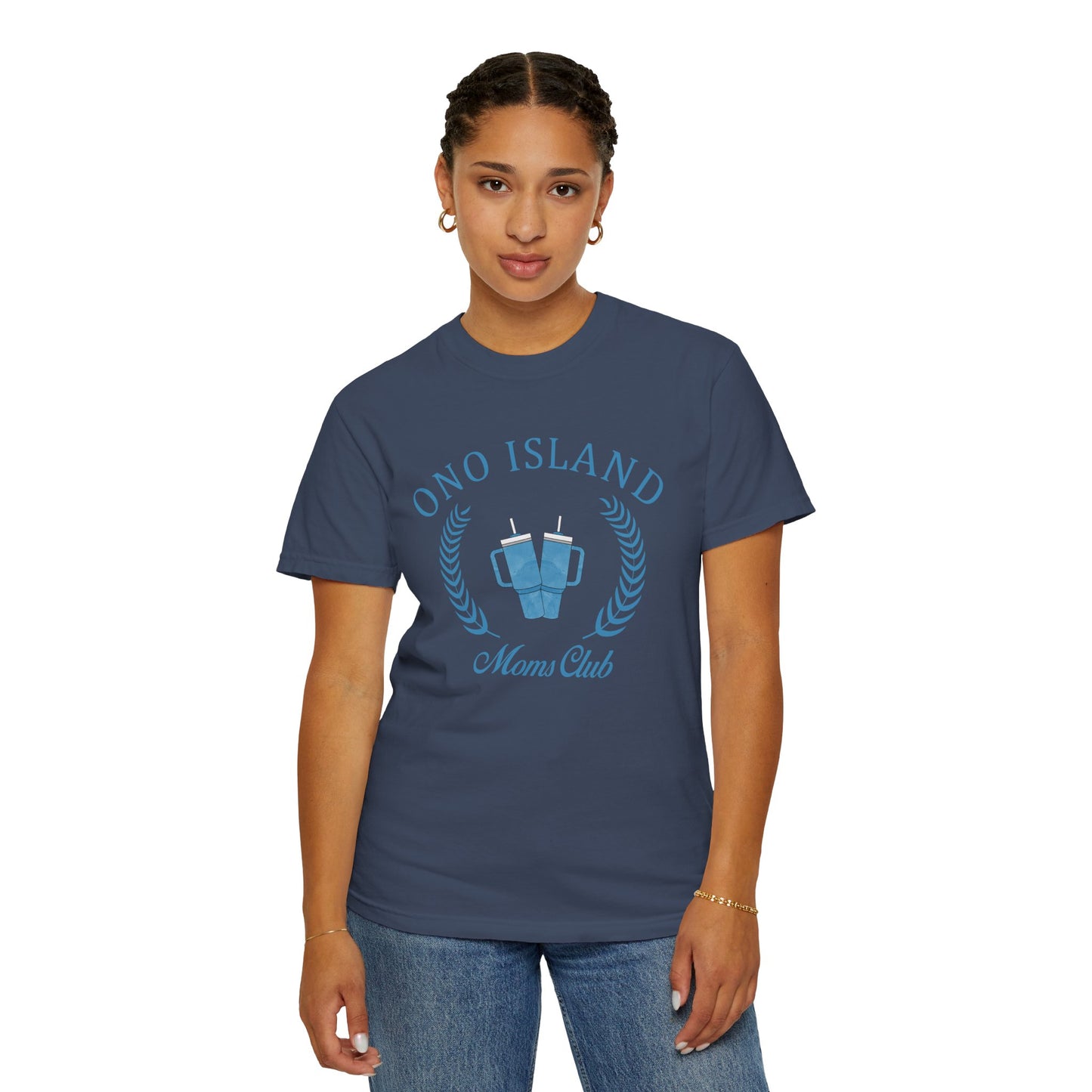 Ono Moms Club Blue Cups - Comfort Colors