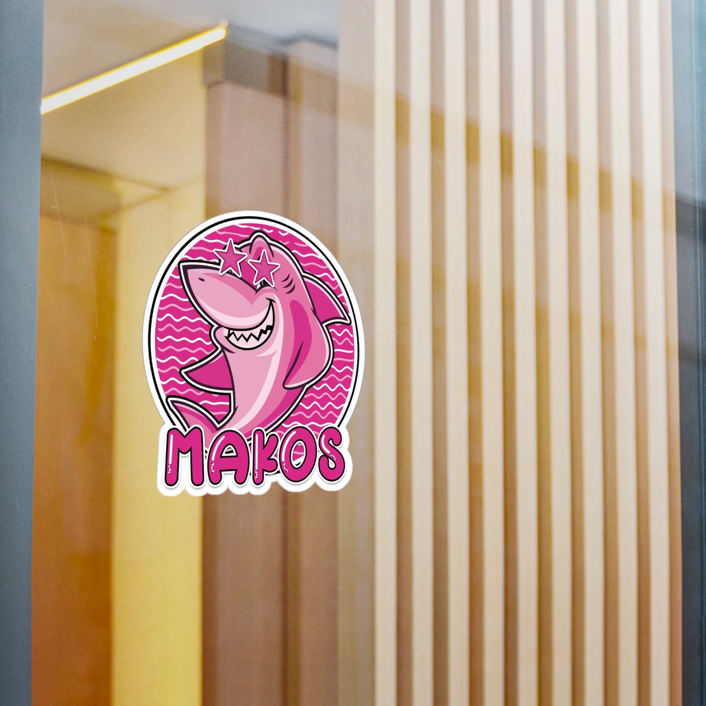 Preppy Pink Makos Vinyl Decals