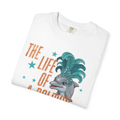 Adult Life of a Dolphin Faux Glitter - Comfort Colors